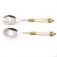 Набор для салата 2пр Siena Antique Gold Champagne Steel Domus Design