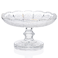 Конфетница 14см на ножке хрусталь