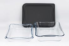 Набор блюд для запекания 2.5л+1.9л с крышками Набор блюд для запекания 2.5л+1.9л с крышками