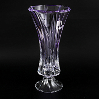 Ваза 40см на ножке Oklahoma Amethyst Aurum Crystal