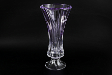 Ваза 40см на ножке Oklahoma Amethyst Aurum Crystal