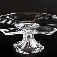 Тортница 33см на ножке Neptune Crystalite Bohemia