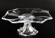 Тортница 33см на ножке Neptune Crystalite Bohemia