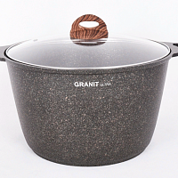 Кастрюля 10л со стекл. крышкой Granit ultra Original
