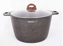 Кастрюля 10л со стекл. крышкой Granit ultra Original