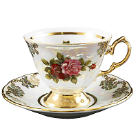 Набор кофейных пар 140мл 6шт Аристократ Роза