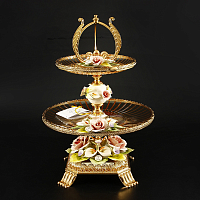 Конфетница 2 яруса Rozaperla