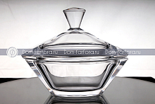 Конфетница 18,5см с крышкой Gondolino Crystalite Bohemia