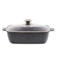Жаровня квадратная 28*28см Premium grey