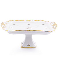 Поднос 34*29см на ножке 1шт Золотая Роза