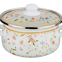 Кастрюля со стекл крышкой 2л