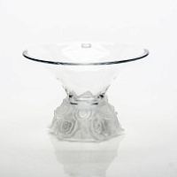 Фруктовница 25,5см Розы белая ножка Crystalite Bohemia