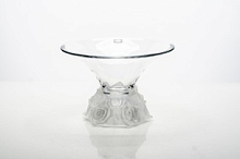 Фруктовница 25,5см Розы белая ножка Crystalite Bohemia