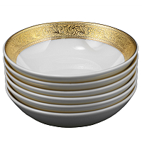 Набор розеток 11см 6шт Constanza Creme Gold 9349