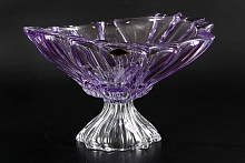 Фруктовница 33см на ножке Plantica Amethyst Aurum Crystal