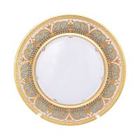 Набор тарелок 28см 6шт Arabesque Seladon Gold Greenshadow