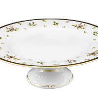 Тортница 32см на ножке Constanza Creme Primavera Gold