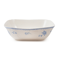 Салатник квадратный 25,5см Blue Flowers