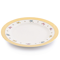 Набор тарелок 21см 6шт Flowers Gold Constanza Creme