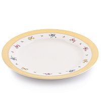 Набор тарелок 21см 6шт Flowers Gold Constanza Creme