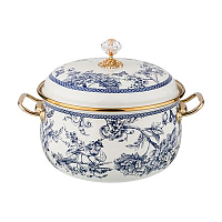 Кастрюля эмалированная с крышкой 2,8л