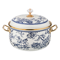 Кастрюля эмалированная с крышкой 4,8л