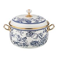 Кастрюля эмалированная с крышкой 3,8л