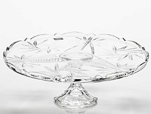 Тортница 31см на ножке Perseus-Nova Crystalite Bohemia