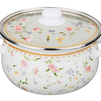 Кастрюля со стекл крышкой 2.7л