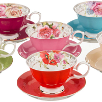 Набор чайных пар 6шт 200мл