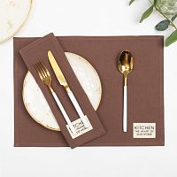 Набор салфеток 40*30см 2шт коричневый Kitchen Этель