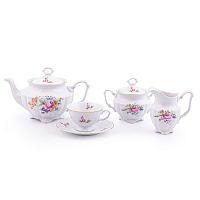 Сервиз чайный 6пер 15пр Repast Мейсенский букет