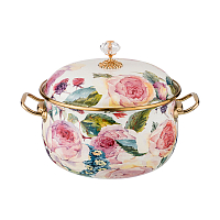 Кастрюля эмалированная с крышкой 2,1л