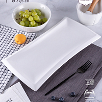 Блюдо прямоугольное 37,5 см Royal White
