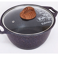 Кастрюля 2л со стекл. крышкой Granit ultra Blue
