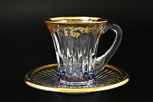 Набор чайных пар 6шт Timon s.r.l. Wellington whisky blu gold