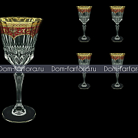 Набор фужеров 280мл 6шт Flora's Empire Golden Red Decor