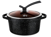 Кастрюля с крышкой 28см 7.3л Lara Orlean
