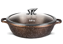 Сотейник с крышкой 32*7,5см 4,8л Lara Rio choco