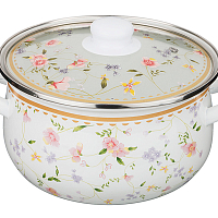 Кастрюля со стекл крышкой 3.5л