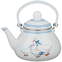 Чайник эмалированный с фильтром из НЖС 1.3л