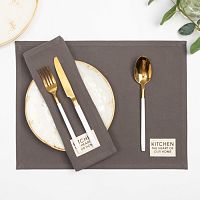 Набор салфеток 40*30см 2шт серый Kitchen Этель