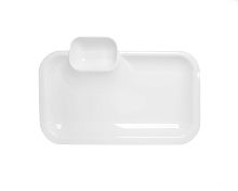 Блюдо прямоугольное с соусником 25*17см Royal White