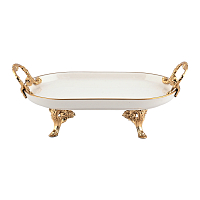 Блюдо овальное на ножках 25см Oval