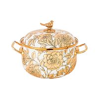 Кастрюля эмалированная с крышкой 2,8л