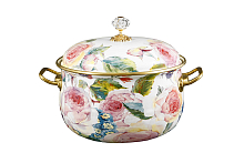 Кастрюля эмалированная с крышкой 4,8л