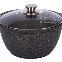 Кастрюля 4л со стекл. крышкой Granit ultra Original