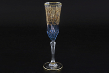 Набор фужеров 180мл 6шт Timon s.r.l. Adagio flut blu gold