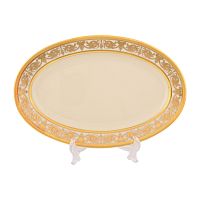 Блюдо овальное 24см 1шт Imperial Cream Gold