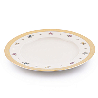Набор тарелок 27см 6шт Flowers Gold Constanza Creme
